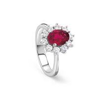 Ring Salvini Woman LOVE for COLOR in White Gold Rubino 0.65 Ct 20098427 - 20098427